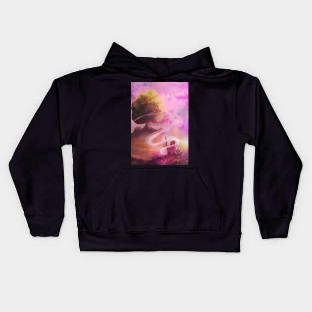 A magical place Kids Hoodie by Chaplo